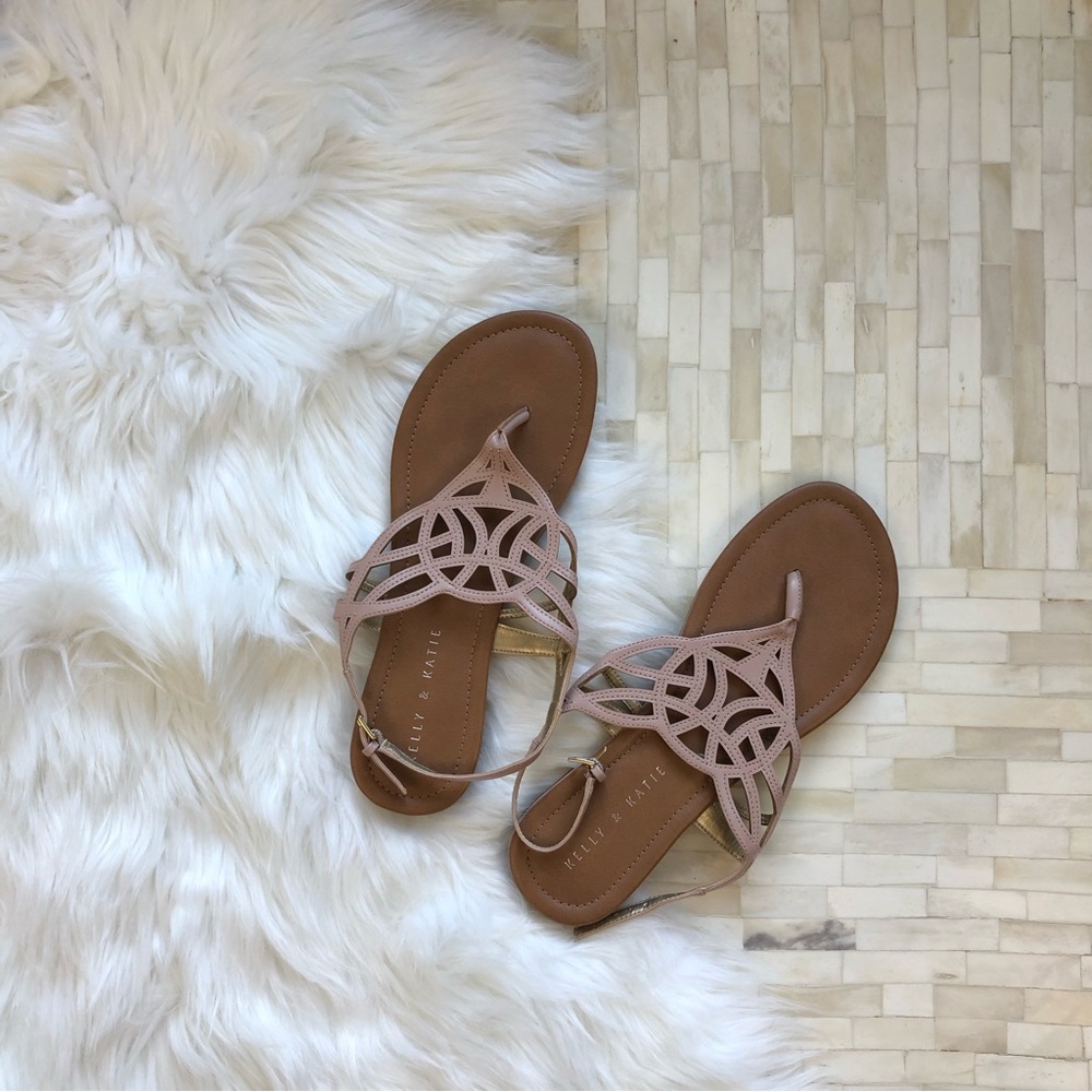 Kelly & Katie Pink Sandals Sz 8 1/2